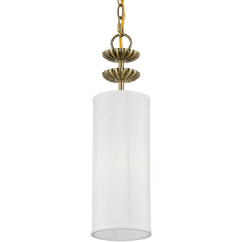 42981-01 1 Light Antique Brass Mini Pendant-Lighting LumensPendant Lights