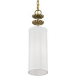 42981-01 1 Light Antique Brass Mini Pendant-Lighting LumensPendant Lights