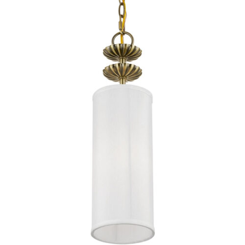 42981-01 1 Light Antique Brass Mini Pendant-Lighting LumensPendant Lights