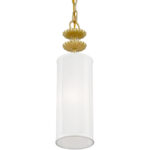 42981-33 1 Light Soft Gold Mini Pendant-Lighting LumensPendant Lights