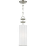 42981-91 1 Light Brushed Nickel Mini Pendant-Lighting LumensPendant Lights