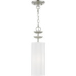 42981-91 1 Light Brushed Nickel Mini Pendant-Lighting LumensPendant Lights