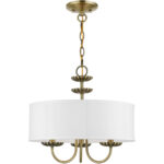 42983-01 3 Light Antique Brass Pendant Chandelier-Lighting LumensChandeliers