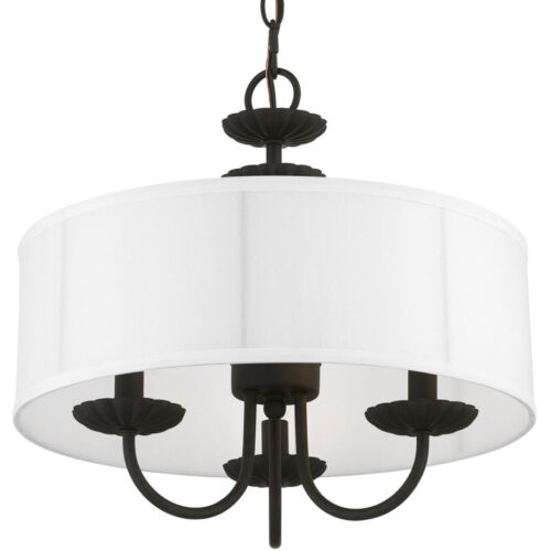 42983-04 3 Light Black Pendant Chandelier-Lighting LumensChandeliers