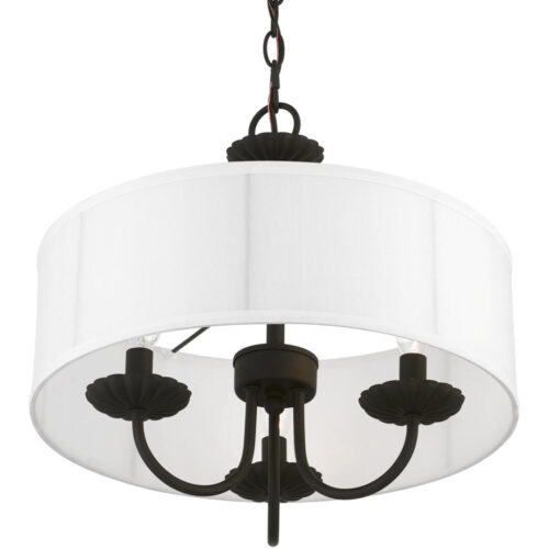 42983-04 3 Light Black Pendant Chandelier-Lighting LumensChandeliers