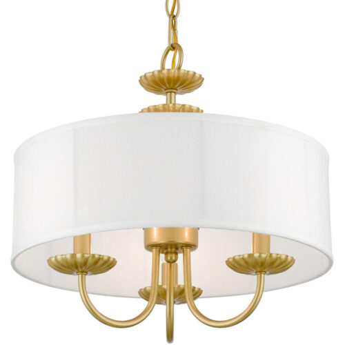 42983-33 3 Light Soft Gold Pendant Chandelier-Lighting LumensChandeliers