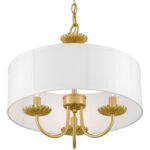 42983-33 3 Light Soft Gold Pendant Chandelier-Lighting LumensChandeliers