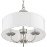 42983-91 3 Light Brushed Nickel Pendant Chandelier-Lighting LumensChandeliers