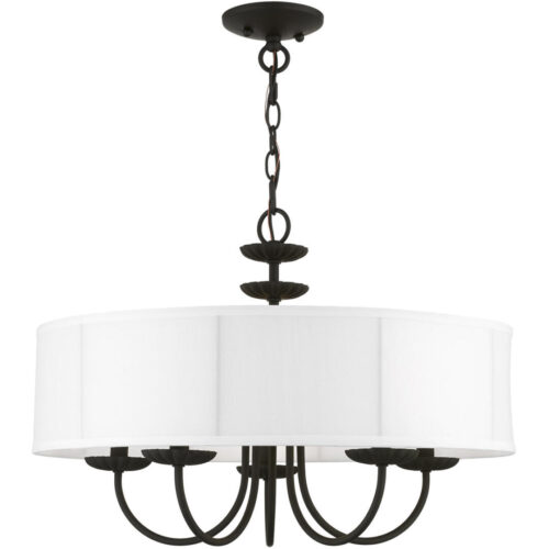 42985-04 5 Light Black Pendant Chandelier-Lighting LumensChandeliers