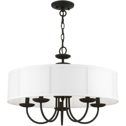 42985-04 5 Light Black Pendant Chandelier-Lighting LumensChandeliers