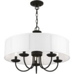 42985-04 5 Light Black Pendant Chandelier-Lighting LumensChandeliers