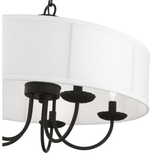 42985-04 5 Light Black Pendant Chandelier-Lighting LumensChandeliers