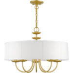 42985-33 5 Light Soft Gold Pendant Chandelier-Lighting LumensChandeliers