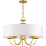 42985-33 5 Light Soft Gold Pendant Chandelier-Lighting LumensChandeliers