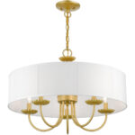 42985-33 5 Light Soft Gold Pendant Chandelier-Lighting LumensChandeliers