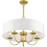 42985-33 5 Light Soft Gold Pendant Chandelier-Lighting LumensChandeliers