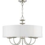 42985-91 5 Light Brushed Nickel Pendant Chandelier-Lighting LumensChandeliers