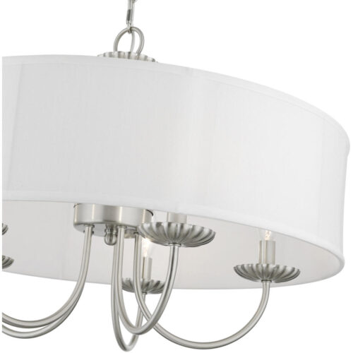 42985-91 5 Light Brushed Nickel Pendant Chandelier-Lighting LumensChandeliers