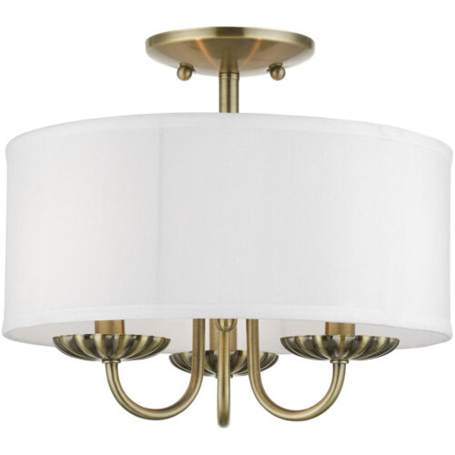 42987-01 3 Light Antique Brass Semi-Flush Mount-Lighting LumensSemi Flush