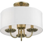 42987-01 3 Light Antique Brass Semi-Flush Mount-Lighting LumensSemi Flush