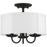 42987-04 3 Light Black Semi-Flush Mount-Lighting LumensSemi Flush