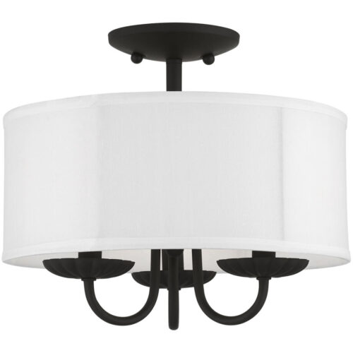 42987-04 3 Light Black Semi-Flush Mount-Lighting LumensSemi Flush