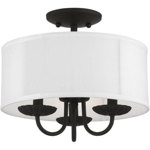 42987-04 3 Light Black Semi-Flush Mount-Lighting LumensSemi Flush