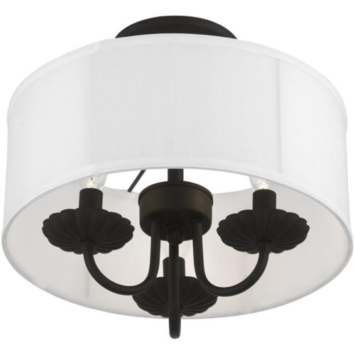 42987-04 3 Light Black Semi-Flush Mount-Lighting LumensSemi Flush