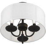 42987-04 3 Light Black Semi-Flush Mount-Lighting LumensSemi Flush