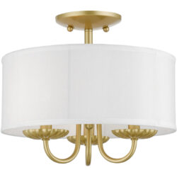 42987-33 3 Light Soft Gold Semi-Flush Mount-Lighting LumensSemi Flush