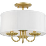 42987-33 3 Light Soft Gold Semi-Flush Mount-Lighting LumensSemi Flush