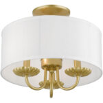 42987-33 3 Light Soft Gold Semi-Flush Mount-Lighting LumensSemi Flush