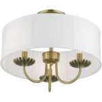 42989-01 3 Light Antique Brass Semi-Flush Mount-Lighting LumensSemi Flush