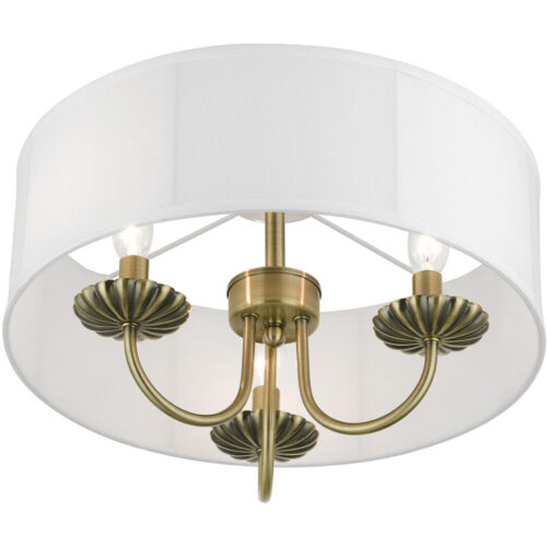 42989-01 3 Light Antique Brass Semi-Flush Mount-Lighting LumensSemi Flush