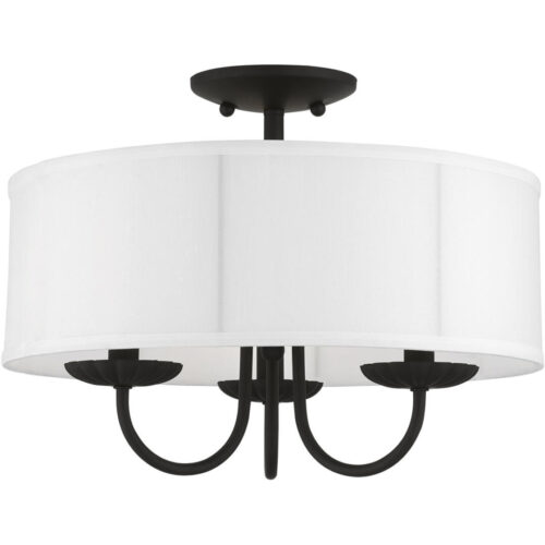 42989-04 3 Light Black Semi-Flush Mount-Lighting LumensSemi Flush