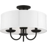 42989-04 3 Light Black Semi-Flush Mount-Lighting LumensSemi Flush