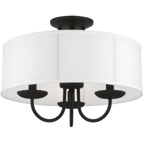 42989-04 3 Light Black Semi-Flush Mount-Lighting LumensSemi Flush