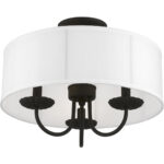 42989-04 3 Light Black Semi-Flush Mount-Lighting LumensSemi Flush