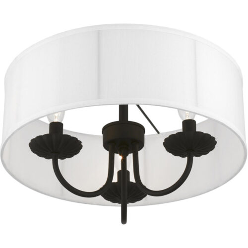 42989-04 3 Light Black Semi-Flush Mount-Lighting LumensSemi Flush