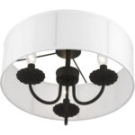 42989-04 3 Light Black Semi-Flush Mount-Lighting LumensSemi Flush