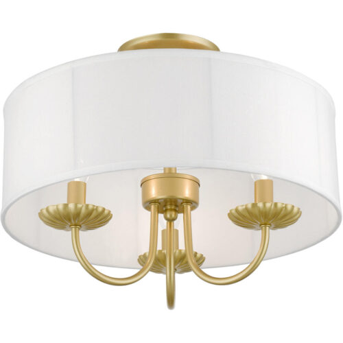 42989-33 3 Light Soft Gold Semi-Flush Mount-Lighting LumensSemi Flush