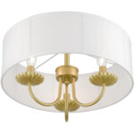 42989-33 3 Light Soft Gold Semi-Flush Mount-Lighting LumensSemi Flush