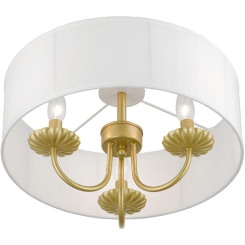 42989-33 3 Light Soft Gold Semi-Flush Mount-Lighting LumensSemi Flush