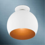 43390-03 1 Light White Semi-Flush Mount-Lighting LumensSemi Flush