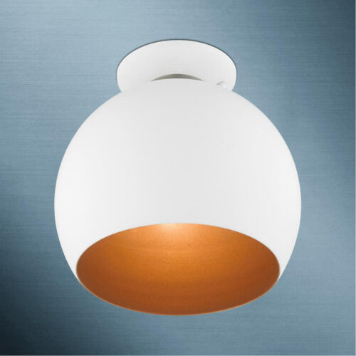 43390-03 1 Light White Semi-Flush Mount-Lighting LumensSemi Flush