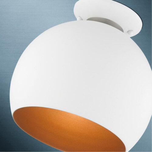 43390-03 1 Light White Semi-Flush Mount-Lighting LumensSemi Flush