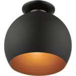 43390-04 1 Light Black Semi-Flush Mount-Lighting LumensSemi Flush