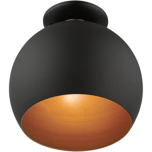 43390-04 1 Light Black Semi-Flush Mount-Lighting LumensSemi Flush