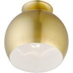 43390-33 1 Light Soft Gold Semi-Flush Mount-Lighting LumensSemi Flush