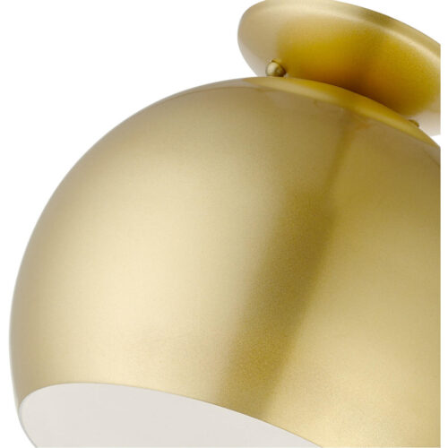 43390-33 1 Light Soft Gold Semi-Flush Mount-Lighting LumensSemi Flush